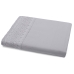 Saia Cama Box Buettner Solteiro King Percal 180 Fios 100% Algodão Melody com Aplicação de Renda Nice Cinza