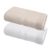 Kit 2 Toalhas Banho Buettner 100% Algodão Egípcio Peteado Nobre 70cmx140m Aliance Branco e Palha