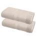 Kit 2 Toalhas Banho Buettner 100% Algodão Egípcio Peteado Nobre 70cmx140m Aliance Branco e Palha