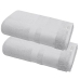 Kit 2 Toalhas Rosto Buettner 100% Algodão Egípcio Peteado Nobre 50cmx70cm Aliance Prata