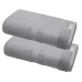 Kit 2 Toalhas Rosto Buettner 100% Algodão Egípcio Peteado Nobre 50cmx70cm Aliance Cinza Stone