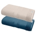 Kit 2 Toalhas Rosto Buettner 100% Algodão Egípcio Peteado Nobre 50cmx70cm Aliance Palha e Marinho