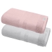 Kit 2 Toalhas Rosto Buettner 100% Algodão Egípcio Peteado Nobre 50cmx70cm Aliance Rose e Prata