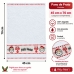 Pano De Prato Copa Lomaer Felpudo 95% Algod&atilde;o Jacquard Barra Bordada Feliz Natal 45cmx70cm Branco
