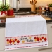 Pano De Prato Copa Lomaer Felpudo 95% Algodão Jacquard Barra Bordada Boas Festas 45cmx70cm Branco