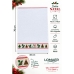 Pano De Prato Copa Lomaer Felpudo 95% Algod&atilde;o Jacquard Barra Bordada &Aacute;rvore de Natal 45cmx70cm Branco
