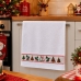 Pano De Prato Copa Lomaer Felpudo 95% Algod&atilde;o Jacquard Barra Bordada &Aacute;rvore de Natal 45cmx70cm Branco