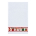 Pano De Prato Copa Lomaer Felpudo 95% Algod&atilde;o Jacquard Barra Bordada Presente de Natal 45cmx70cm Branco