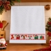 Pano De Prato Copa Lomaer Felpudo 95% Algod&atilde;o Jacquard Barra Bordada Presente de Natal 45cmx70cm Branco