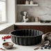 Forma Redonda Allmix Silicone Bolo Torta 27cm Preto