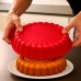 Forma Redonda Allmix Silicone Bolo Torta 27cm Vermelho