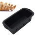 Forma Retangular Allmix Silicone Bolo,P&atilde;o,Pudim E Tortas 25,5 x 12,5 cm Resistente, Anti-aderente Preto