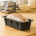 Forma Retangular Allmix Silicone Bolo,P&atilde;o,Pudim E Tortas 25,5 x 12,5 cm Resistente, Anti-aderente Preto