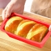 Forma Retangular Allmix Silicone Bolo,P&atilde;o,Pudim E Tortas 25,5 x 12,5 cm Resistente, Anti-aderente Vermelho