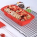 Forma Retangular Allmix Silicone Bolo,P&atilde;o,Pudim E Tortas 25,5 x 12,5 cm Resistente, Anti-aderente Vermelho