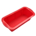 Forma Retangular Allmix Silicone Bolo,Pão,Pudim E Tortas 25,5 x 12,5 cm Resistente, Anti-aderente Vermelho