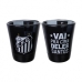 Copo Shot Dose Allmix Vidro Oficial Licenciado Vai Pra Cima Deles Santos Football Club 55ml Cada Luva Com 2 Unid