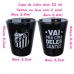 Copo Shot Dose Allmix Vidro Oficial Licenciado Vai Pra Cima Deles Santos Football Club 55ml Cada Luva Com 2 Unid