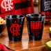 Copo Shot Dose Allmix Vidro Oficial Licenciado Flamengo Rubro Football Club 55ml Cada Luva Com 2 Unid