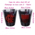 Copo Shot Dose Allmix Vidro Oficial Licenciado Flamengo Rubro Football Club 55ml Cada Luva Com 2 Unid