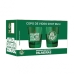 Copo Shot Dose Allmix Vidro Oficial Licenciado Palmeiras Football Club 55ml Cada Luva Com 2 Unid Verde