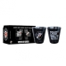 Copo Shot Dose Allmix Vidro Oficial Licenciado Vasco Da Gama Football Club 55ml Cada Luva Com 2 Unid Preto