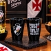 Copo Shot Dose Allmix Vidro Oficial Licenciado Vasco Da Gama Football Club 55ml Cada Luva Com 2 Unid Preto