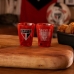 Copo Shot Dose Allmix Vidro Oficial Licenciado Sao Paulo Tricolor Paulista Football Club 55ml Cada Luva Com 2 Unid Vermelho