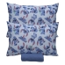 Jogo de Cama Portallar Queen Malha 100% Algodão Disney Stitch E Xepa 3 Peças Azul