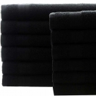 Toalhas Rosto Lmpeter Profissional 48x75cm Preto - 03 unidades