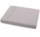 Saia Cama Box Buettner Queen Percal c/ Renda Bege