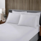 Jogo de Cama Buettner Casal Malha 100% Algodao Liso 3 Peças Image Branco