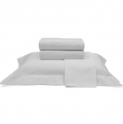 Jogo de Cama Buettner Queen Percal 100% Algodao 1000 Fios Dobra Feita Luxo 4 pe&ccedil;as Prata