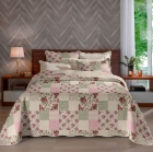 Cobre Leito Buettner Queen Microfibra Renove Estampado Solace 3 Peças Bege