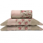 Cobre Leito Buettner King Microfibra Renove Estampado Solace 3 Pe&ccedil;as Bege