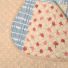 Kit Cobre Leito Buettner Solteiro Microfibra 100% Poli&eacute;ster Renove Estampado Joana 2 Pe&ccedil;as Bege