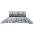 Kit Cobre Leito Buettner Solteiro Microfibra 100% Poliéster Renove Estampado Paulina 2 Peças Azul