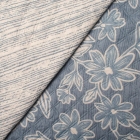 Kit Cobre Leito Buettner Casal Microfibra 100% Poli&eacute;ster Renove Estampado Paulina 3 Pe&ccedil;as Azul