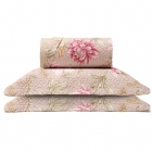 Kit Cobre Leito Buettner King Microfibra 100% Poliéster Renove Estampado Leticia 3 Peças Bege