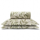 Kit Cobre Leito Buettner Casal Microfibra 100% Poli&eacute;ster Renove Estampado Angelus 3 Pe&ccedil;as Bege