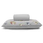 Jogo de Len&ccedil;ol KazzaVip Solteiro Malha 100% Algod&atilde;o Basic Dogs 2 Pe&ccedil;as Cinza