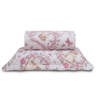 Kit Cobre Leito KazzaVip Solteiro Microfibra Estampado 100% Poli&eacute;ster Matelass&ecirc; com Porta Travesseiro Renove Juvenil Coruja 02 Pe&ccedil;as Lavanda