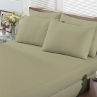 Jogo de Len&ccedil;ol KazzaVip Quee Malha 100% Algod&atilde;o Basic Liso 3 Pe&ccedil;as Verde Musgo