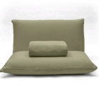 Jogo de Len&ccedil;ol KazzaVip Quee Malha 100% Algod&atilde;o Basic Liso 3 Pe&ccedil;as Verde Musgo