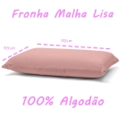 Jogo de Len&ccedil;ol KazzaVip Solteiro Malha 100% Algod&atilde;o Basic Liso 2 Pe&ccedil;as Rosa Pastel