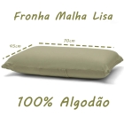 Fronha Avulsa KazzaVip Malha 100% Algod&atilde;o Basic Lisa 45cmx70cm Verde Musgo
