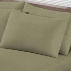 Fronha Avulsa KazzaVip Malha 100% Algod&atilde;o Basic Lisa 45cmx70cm Verde Musgo