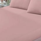 Len&ccedil;ol Avulso KazzaVip King Malha 100% Algod&atilde;o Basic Liso com El&aacute;stico Rosa Pastel