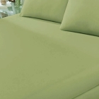 Len&ccedil;ol Avulso KazzaVip Queen Malha 100% Algod&atilde;o Basic Liso com El&aacute;stico Verde Musgo