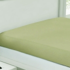 Len&ccedil;ol Avulso KazzaVip Casal Malha 100% Algod&atilde;o Basic Liso com El&aacute;stico Verde Musgo